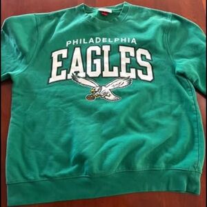 Mitchell And Ness Mens Philadelphia Eagles Crewneck